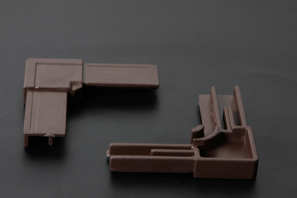 Уголок соединительный МС, коричневый, шнур, диаметр 6мм